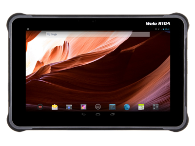 En ruggad Android Tablet, modell Welo R10A