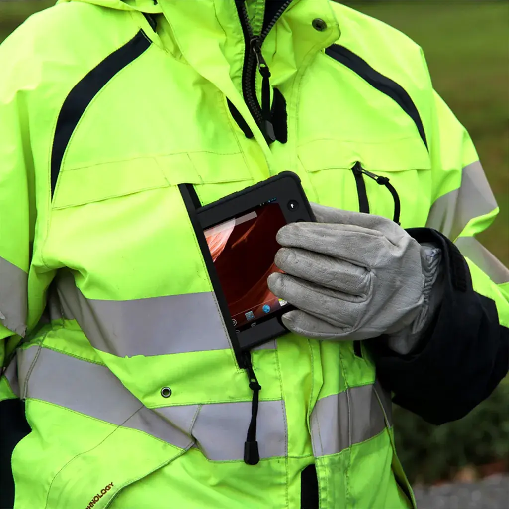 An RP70 Android Tablet in pocket