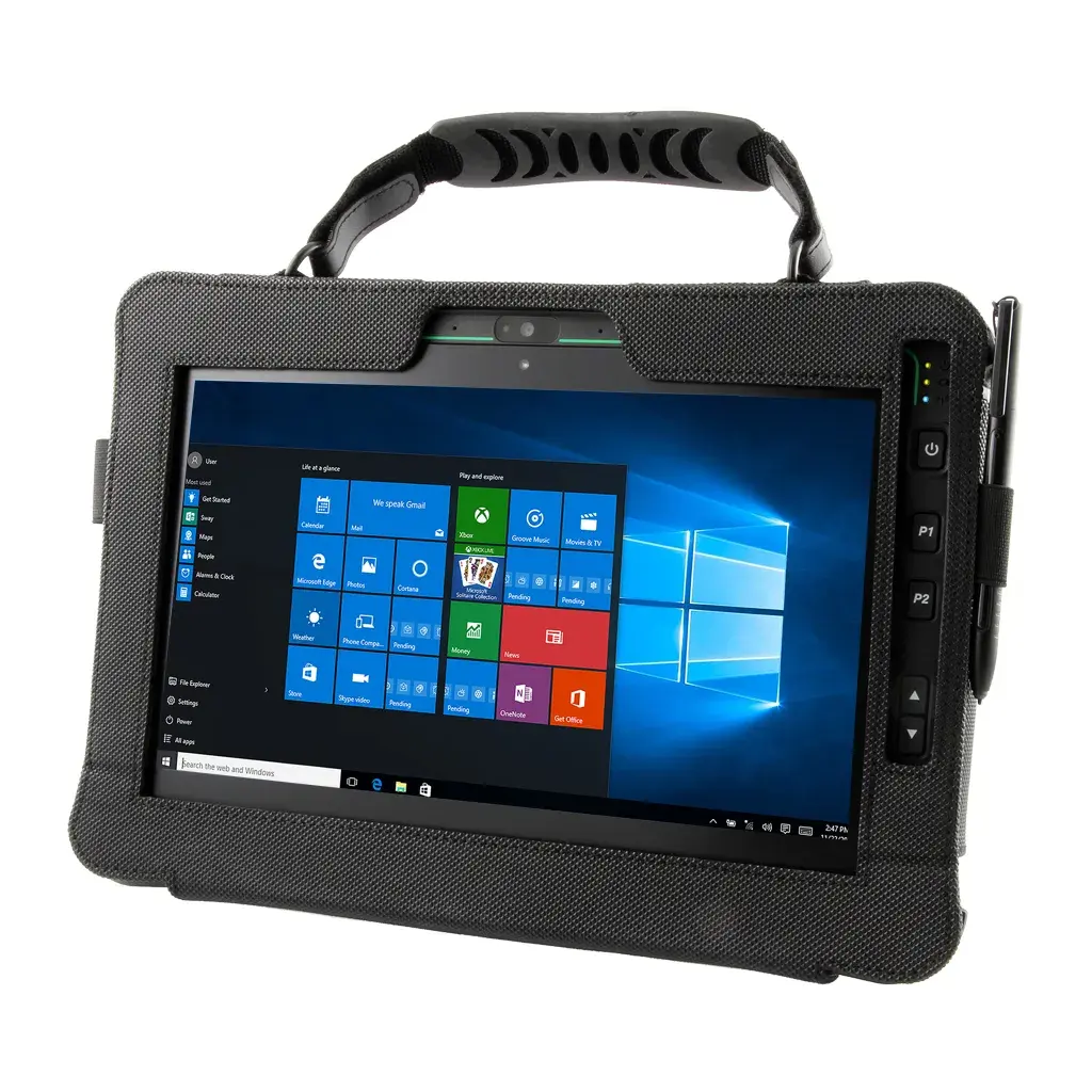 Väska med FIDS Zelo Tablet PC och penna i hållare