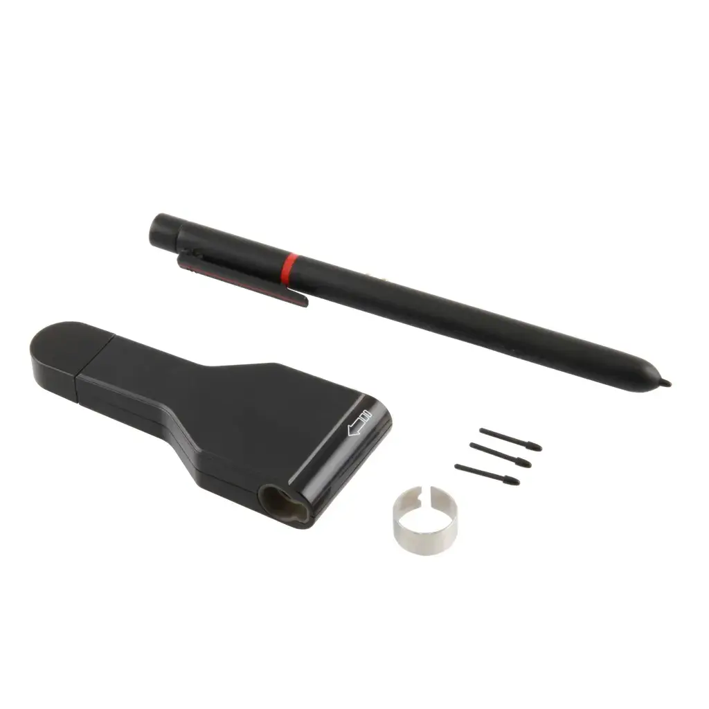 Aktiv penna med sidoknapp, komplett sats med laddare