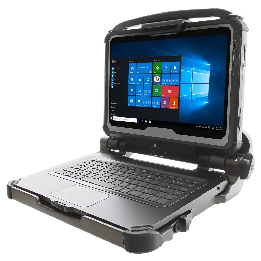 En fordonsdocka med tangentbord och MR14 Tablet PC