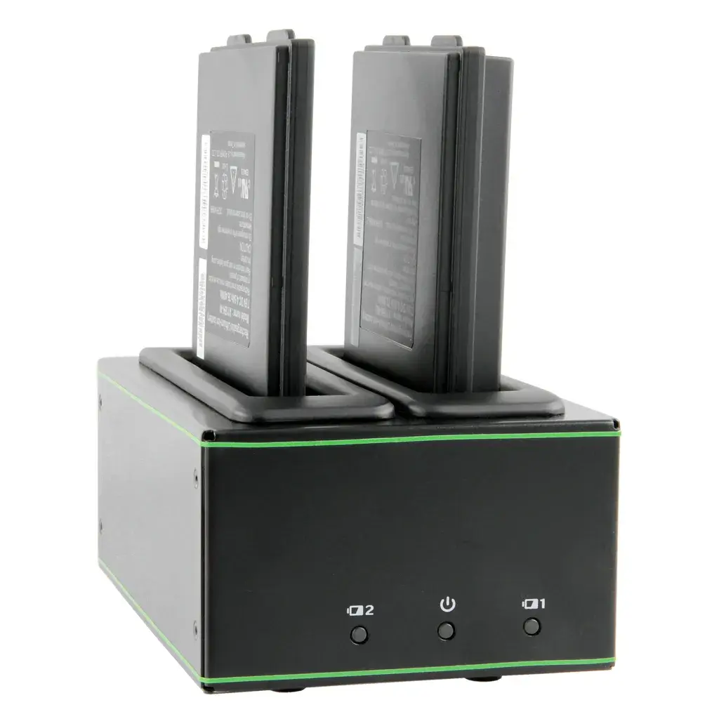 FIDS Zelo batteriladdare med ett standard och ett utökat batteri