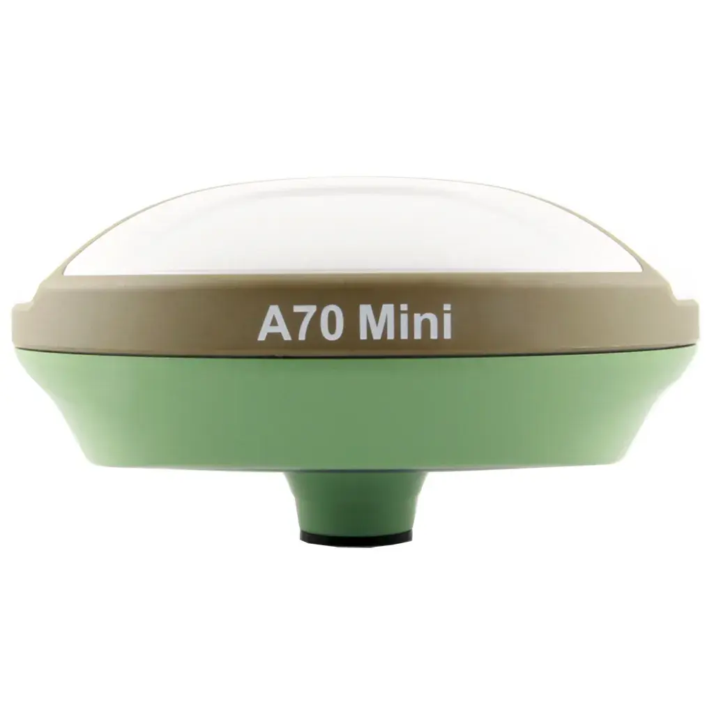 En GNSS-mottagare, modell A70 Mini, baksida