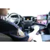 Ruggad Monitor installerad i bil med polis